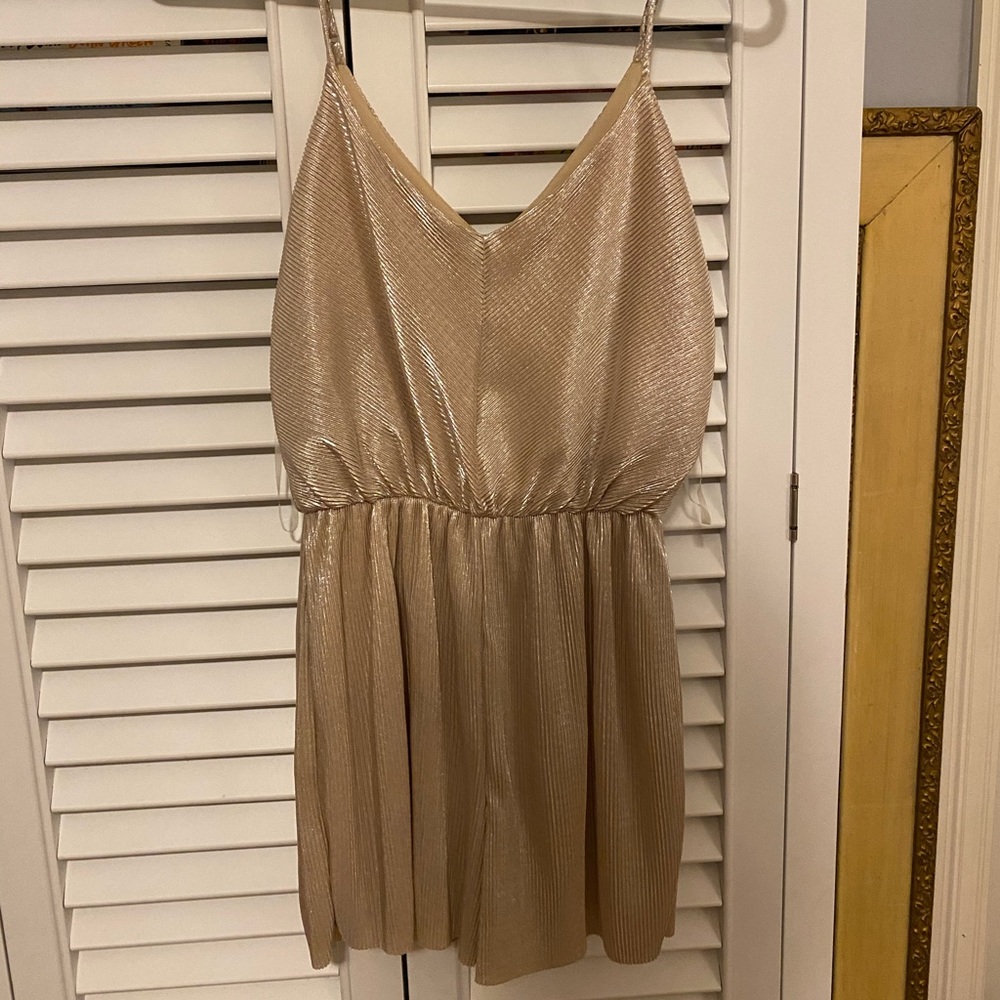Metallic romper